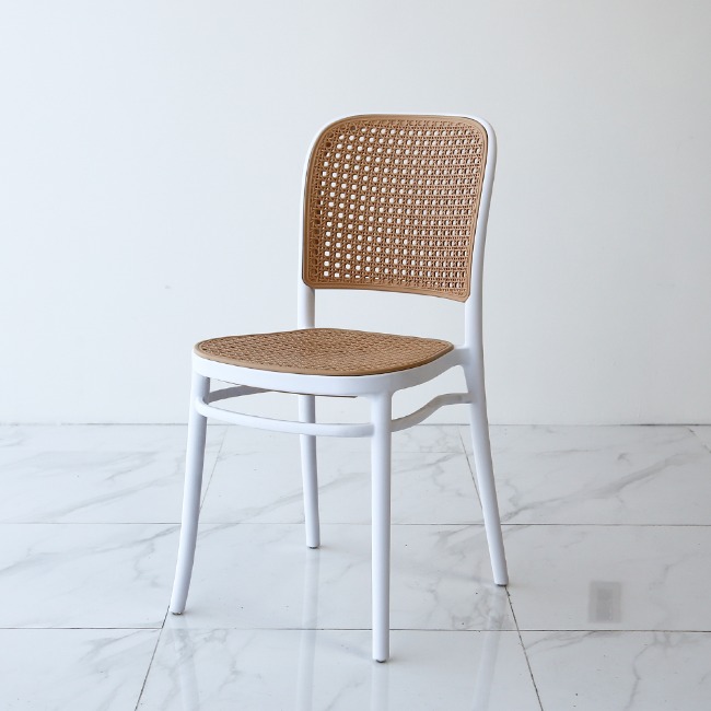 달라트 플라스틱 라탄 사이드 카페 인테리어 의자