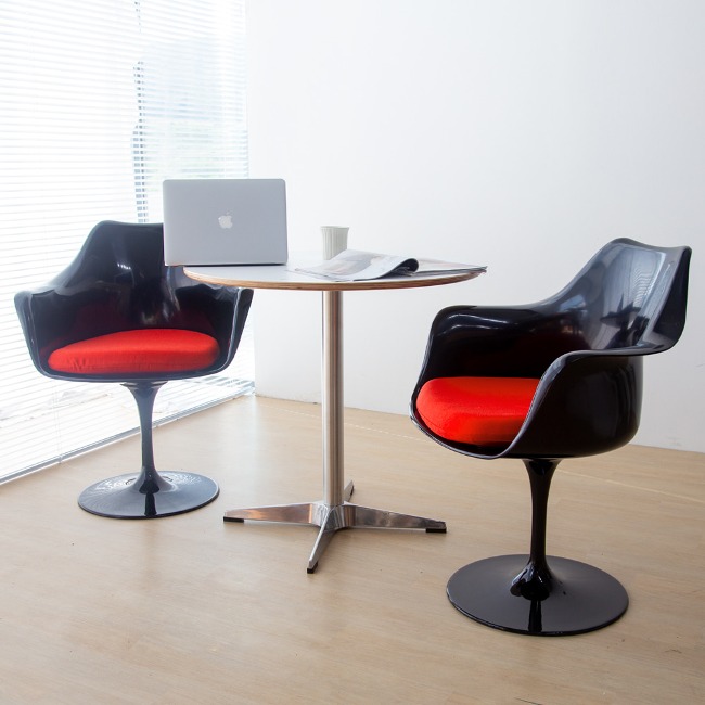 에이비퍼니쳐안나 튤립암체어 카페 패브릭 인테리어 디자인 의자